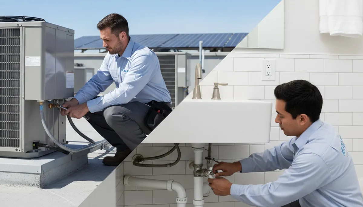 Professional plumber fixing pipes in Brooklyn NY home | Five Star Cooling plumbing services